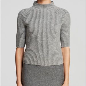Theory Jodi Cotton & Cashmere Short Sleeve Sweater